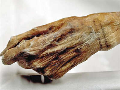 Otzi hand tattoos