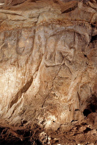 roc aux sorciers wall engravings vulvas