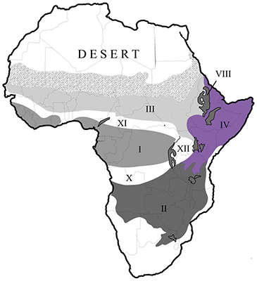 Australopithecus boisei map africa range