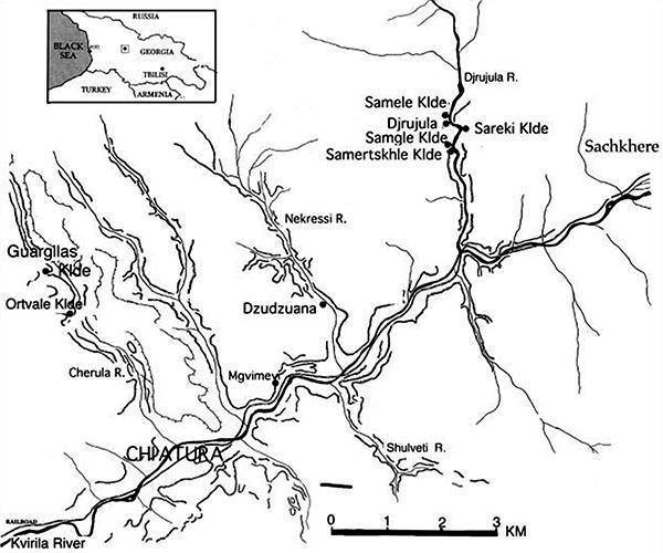 location of Dzudzuana Cave