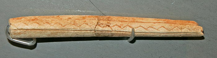 engraved reindeer antler