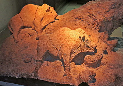 Trois Frères and Tuc d'Audoubert - the bison sculptures