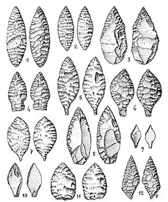 badegoule laurel leaf blades