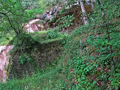 Combe Grenal overhang and trench