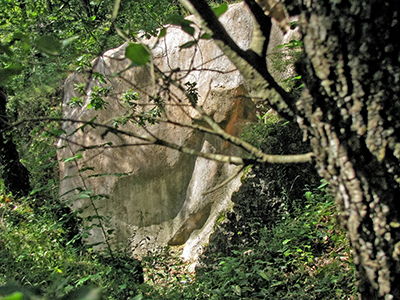 Combe Grenal overhang and trench