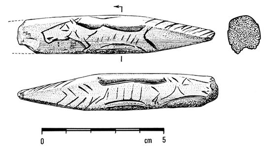 magdalenian  engraving horse 