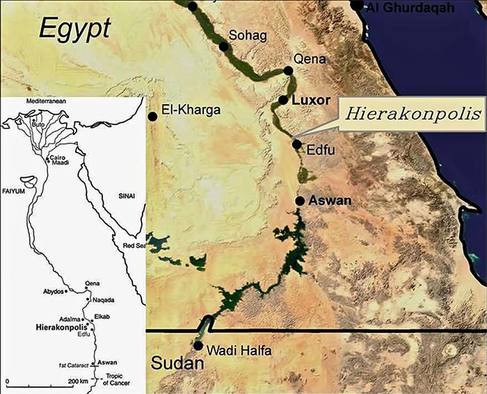 hierakonpolis map