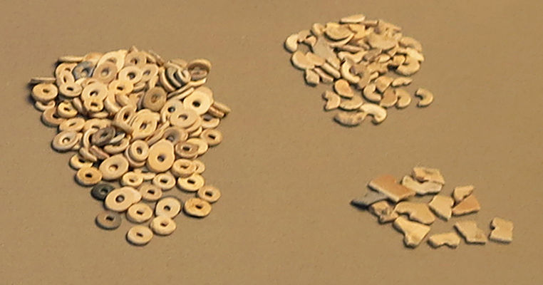 ostrich shell beads