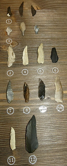 arrow points