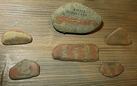 Pebbles from Mas d'Azil.