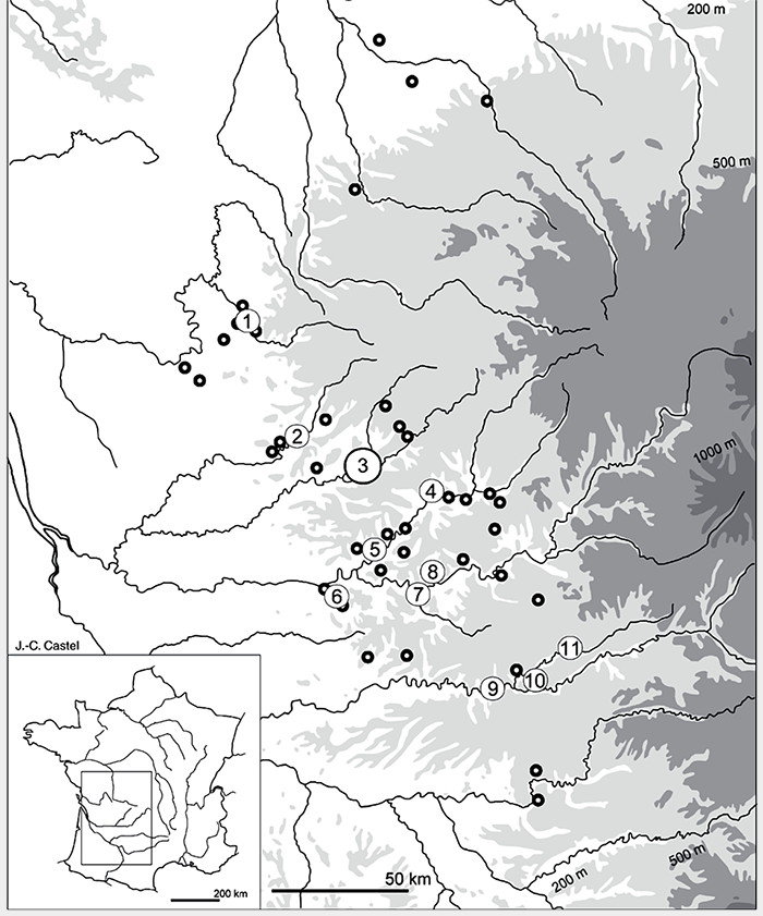 Combe Saunière location map