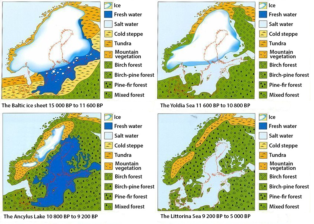 danish map iceage stages map