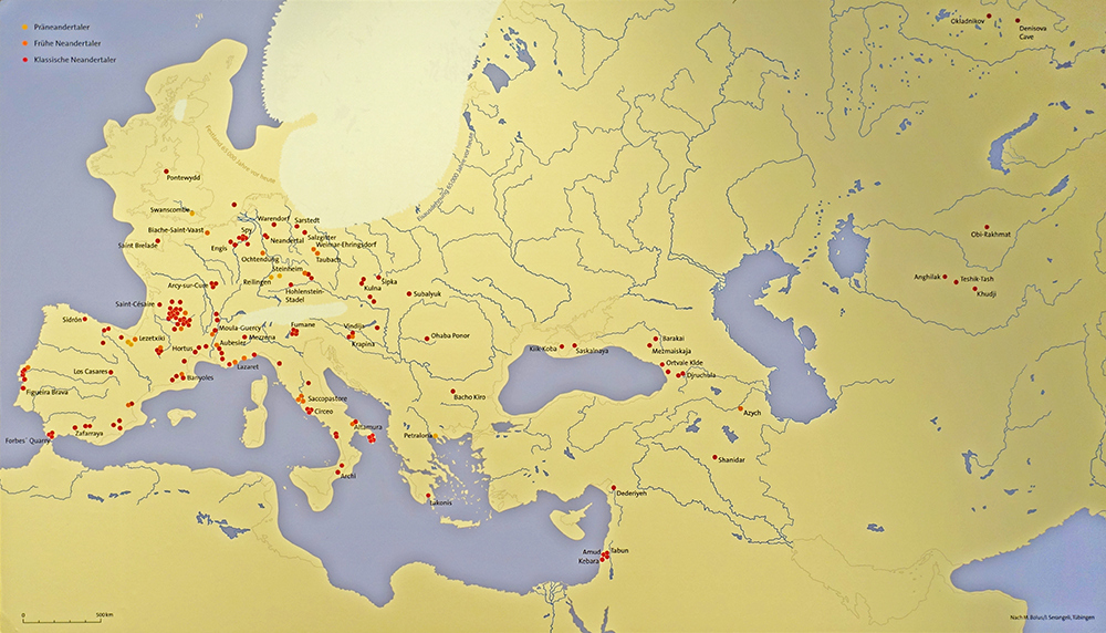 neandertal map