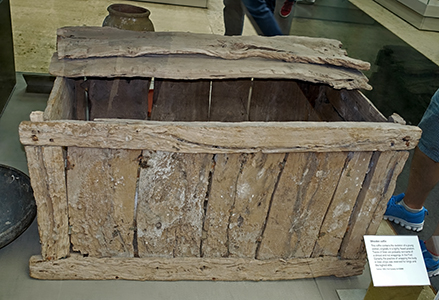 wooden coffin