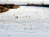 Danube frozen