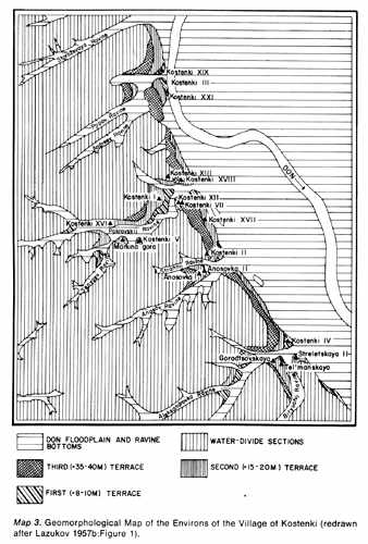 Kostenki map