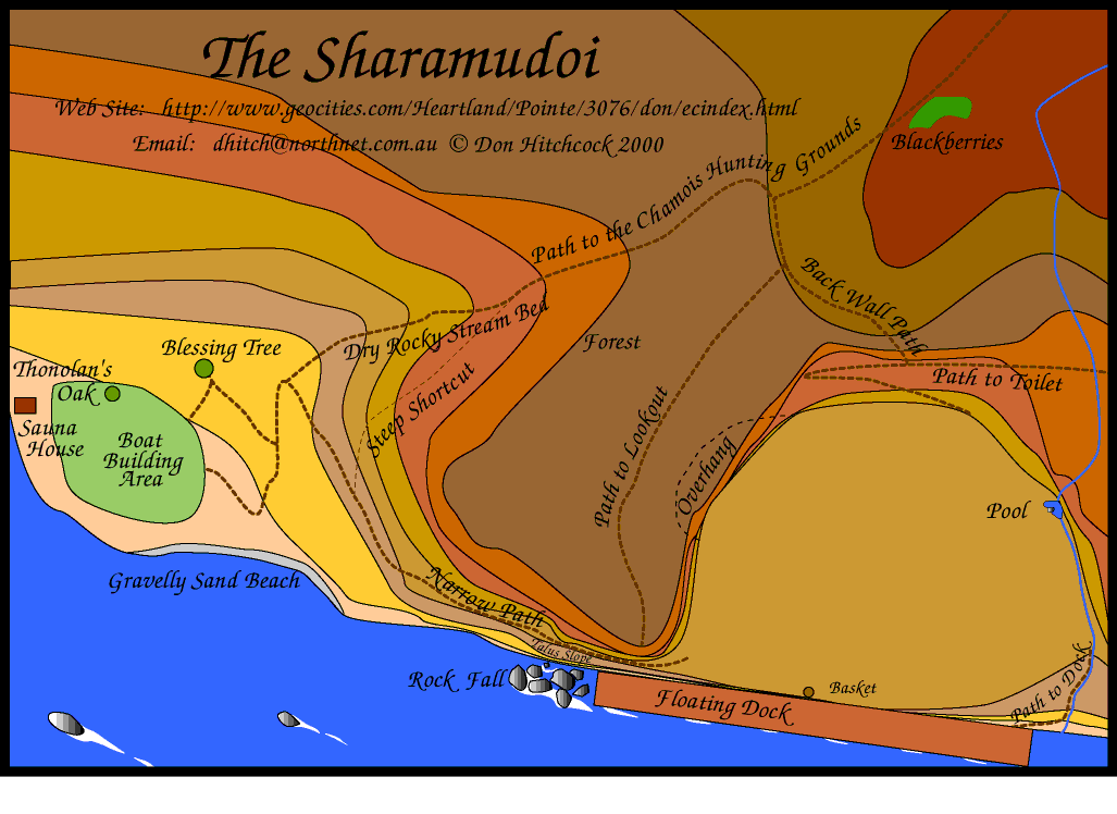 Map of The Sharamudoi local area